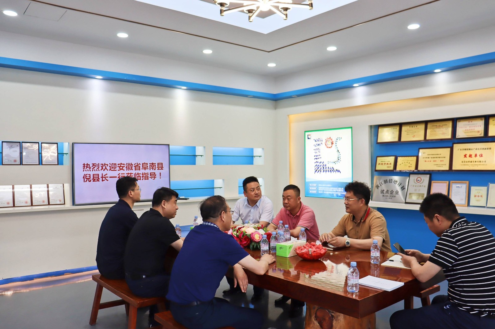 熱烈歡迎安徽省阜南縣倪縣長一行蒞臨指導！